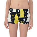 Yellow playful Xmas Boyleg Bikini Bottoms