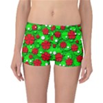 Xmas flowers Reversible Boyleg Bikini Bottoms