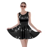 Black elegant  Xmas design Skater Dress