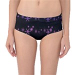 Purple elegant Xmas Mid-Waist Bikini Bottoms