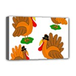 Thanksgiving turkeys Deluxe Canvas 18  x 12  