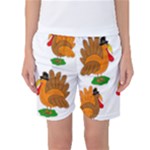 Thanksgiving turkeys Women s Basketball Shorts