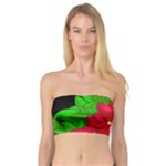 Xmas red flowers Bandeau Top