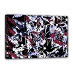 Decorative abstract floral desing Canvas 18  x 12 