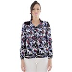 Decorative abstract floral desing Wind Breaker (Women)