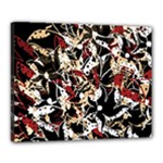Abstract floral design Canvas 20  x 16 