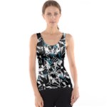Blue abstract flowers Tank Top