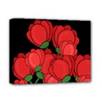 Red tulips Deluxe Canvas 14  x 11 