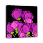 Purple tulips Mini Canvas 6  x 6 