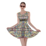 Multicolor Abstract Skater Dress