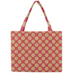 Mod Yellow Circles On Orange Mini Tote Bag