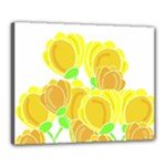Yellow flowers Canvas 20  x 16 