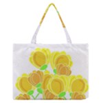 Yellow flowers Medium Zipper Tote Bag