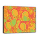 Orange garden Canvas 14  x 11 