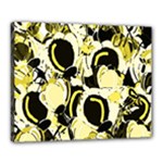 Yellow abstract garden Canvas 20  x 16 