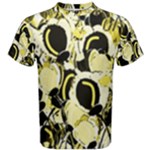 Yellow abstract garden Men s Cotton Tee