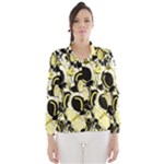 Yellow abstract garden Wind Breaker (Women)