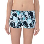 Blue abstract  garden Boyleg Bikini Bottoms