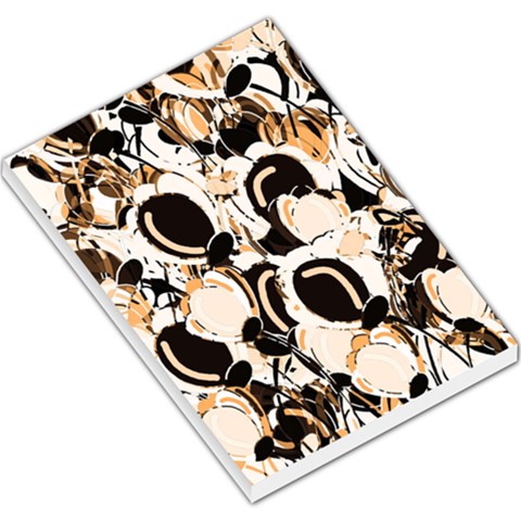 Orange abstract garden Large Memo Pads from ArtsNow.com