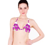 Purple flowers Bikini Top