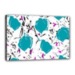 Cyan roses Canvas 18  x 12 