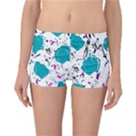 Cyan roses Boyleg Bikini Bottoms