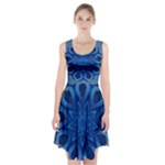 Blue Blossom Mandala Racerback Midi Dress