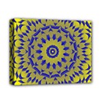 Yellow Blue Gold Mandala Deluxe Canvas 14  x 11 