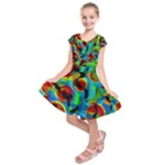 Colorful Smoothie  Kids  Short Sleeve Dress