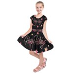 Happy Holidays 3 Kids  Short Sleeve Dress