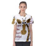 Giraffe joke Women s Sport Mesh Tee