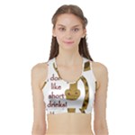 Giraffe joke Sports Bra with Border