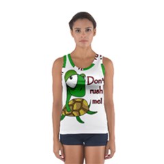 Turtle joke Women s Sport Tank Top  from ArtsNow.com