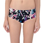 Creative chaos Mid-Waist Bikini Bottoms