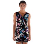 Creative chaos Wrap Front Bodycon Dress