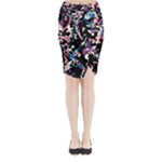 Creative chaos Midi Wrap Pencil Skirt