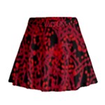 Red emotion Mini Flare Skirt
