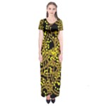 Yellow emotions Short Sleeve Maxi Dress