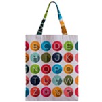 Alphabet Zipper Classic Tote Bag