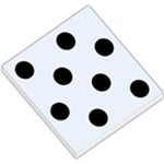Polka Dots - Black on Pastel Blue Small Memo Pads