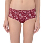 Christmas Day Mid-Waist Bikini Bottoms