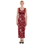 Christmas Day Fitted Maxi Dress