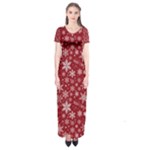 Christmas Day Short Sleeve Maxi Dress