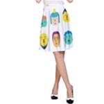 Face People Man Girl Male Female Young Old Kit A-Line Skirt