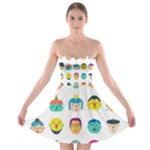 Face People Man Girl Male Female Young Old Kit Strapless Bra Top Dress