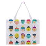 Face People Man Girl Male Female Young Old Kit Medium Zipper Tote Bag