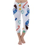 Guns Illustrations Capri Winter Leggings 