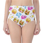 King Cat Smile Water Love Christmast High-Waist Bikini Bottoms