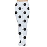 Polka Dots - Black on Pastel Blue Women s Tights