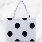 Polka Dots - Black on Pastel Blue Mini Tote Bag
